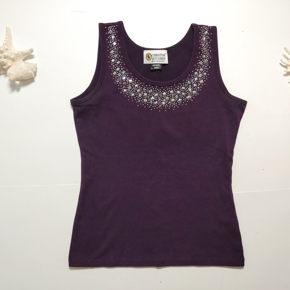 NWOT Swarovski Crystal Christine Alexander tank